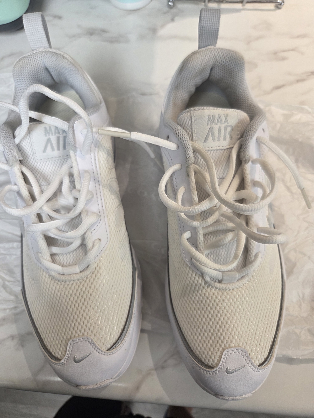 Nike Women's White Max Air Athletic Sneakers